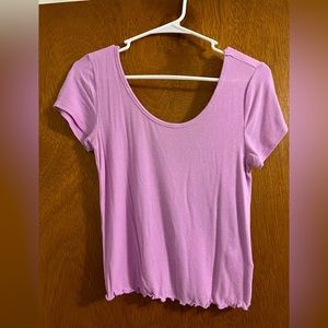 Scoop neck crop top